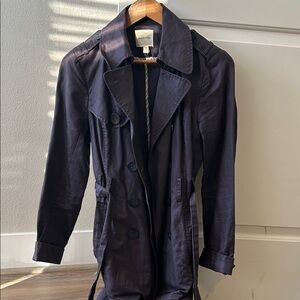 Silence + Noise Grey Trench Coat